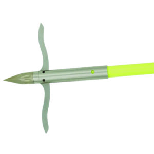 Muzzy Classic Fish Arrow Chartreuse with Iron 2 Barb Point