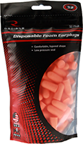 Radians Resistor 32 Foam Ear Plugs Uncorded Orange 50 pr. Bag