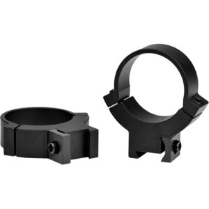 Warne Maxima Horizontal PA Rimfire Scope Rings 3/8 Dovetail Matte Black 30mm High