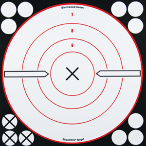 Birchwood Casey Shoot-N-C Target 8 in. Black/White X-Bull 6 pk.