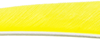 Trueflight Shield Cut Feathers Chartreuse 4 in. LW 100 pk.