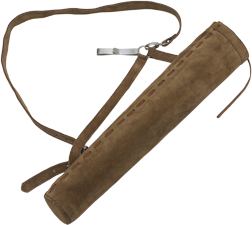 October Mountain Traditional Suede Hip/Back Quiver RH/LH