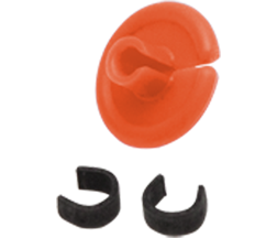 October Mountain String Love 2.0 Kisser Button Orange 1 pk.