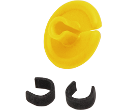 October Mountain String Love 2.0 Kisser Button Yellow 1 pk.