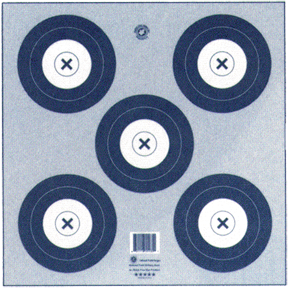 Maple Leaf Target Face NFAA Indoor 5-Spot 100 pk.