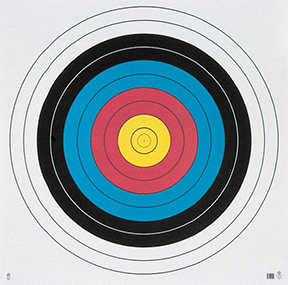 Maple Leaf Target Face FITA 10-Ring 40 cm. 100 pk.