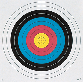 Maple Leaf Target Face FITA 10-Ring 80 cm. 25 pk.