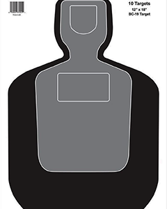 Birchwood Casey EZE-Scorer Target BC-19 Silhouette 12x18in. 10 pk.