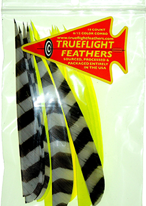 Trueflight Feather Combo Pack Barred/Chartreuse 5 in. LW Shield Cut