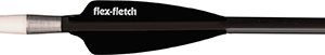 Flex Fletch FFP Shield Cut Vanes Black 3.6 in. 39 pk.