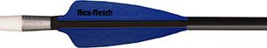 Flex Fletch FFP Shield Cut Vanes Blue 3.6 in. 39 pk.