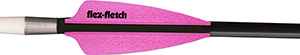 Flex Fletch FFP Shield Cut Vanes Pearl Pink 3.6 in. 39 pk.