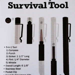 5 in 1 Compact Survival Tool